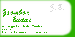 zsombor budai business card
